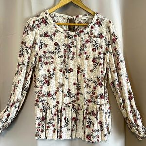 Loft soft comfortable tie in back blouse